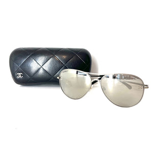 Chanel Mirrored Aviator Sunglasses